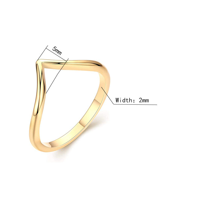 Peach Heart Shaped Titanium Steel Women's Ring