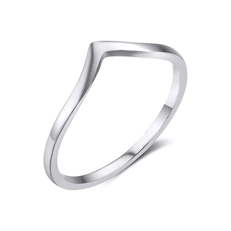 Peach Heart Shaped Titanium Steel Women's Ring