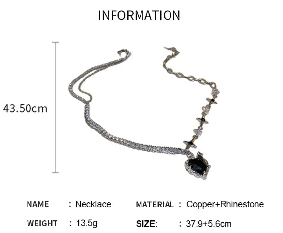 Diamond-Encrusted Love Awn Star Necklace